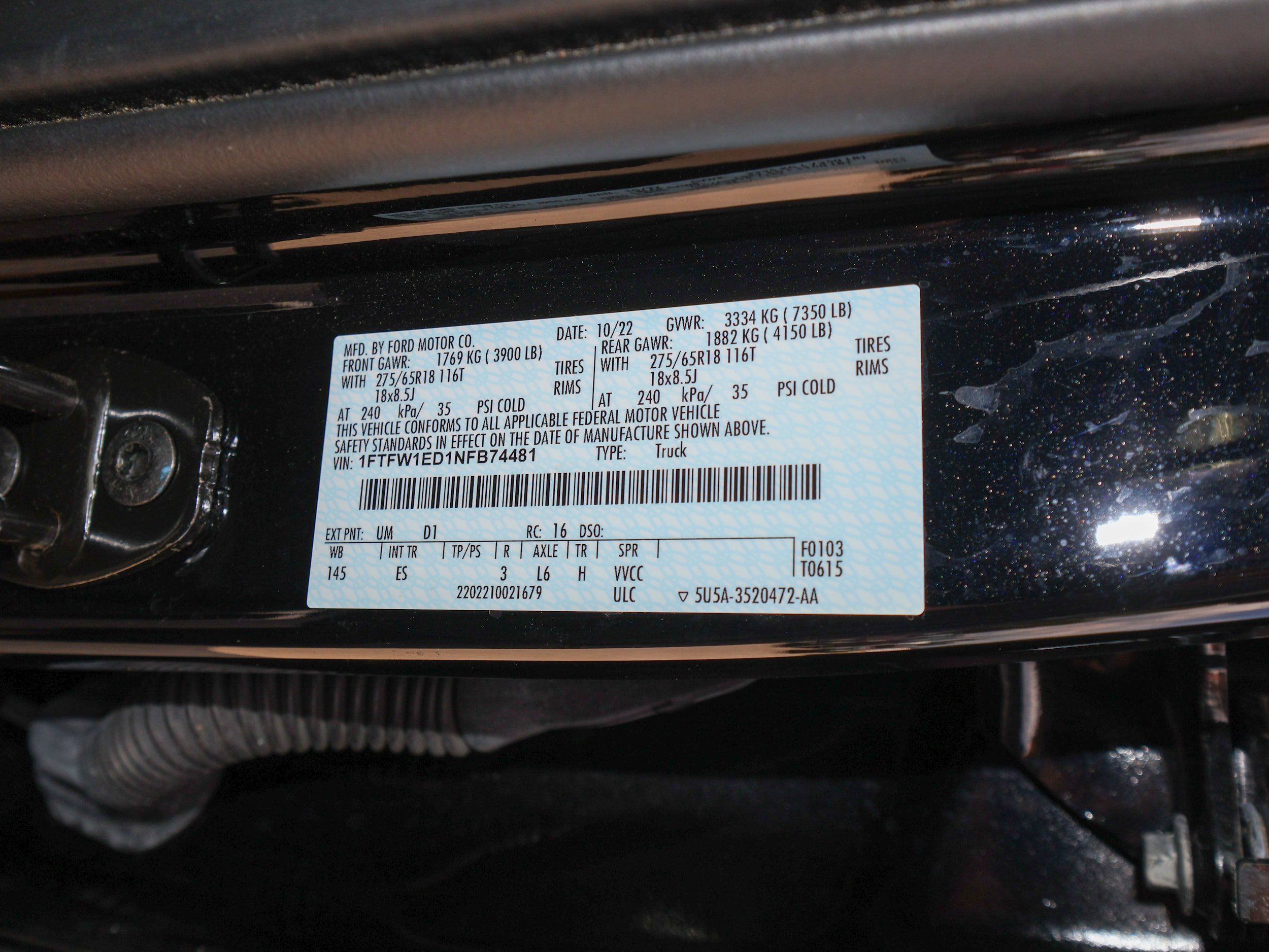 Used 2022 Ford F150 Lariat w/ Equipment Group 501A Mid AWD/4WD image 34