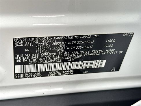 Certified 2020 Toyota RAV4 XLE w/ Convenience Package image 34