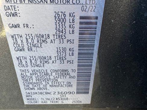 Used 2022 Nissan Pathfinder SV AWD/4WD image 24