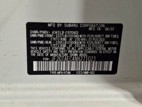 Used 2022 Subaru Crosstrek 2.0i Premium w/ Moonroof Package AWD/4WD image 26