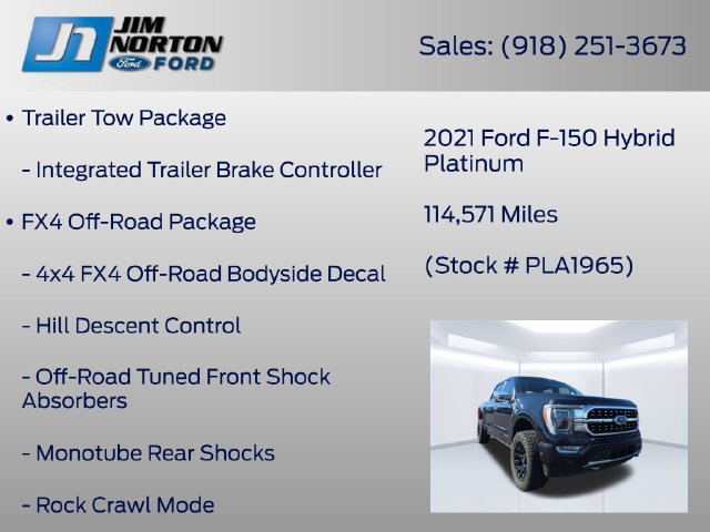 Certified 2021 Ford F150 Platinum w/ Equipment Group 701A High AWD/4WD image 15