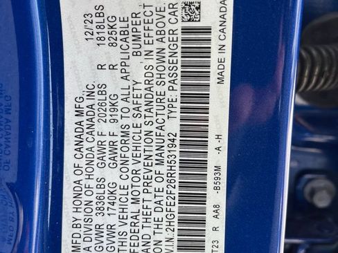Certified 2024 Honda Civic LX image 9