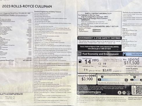 Certified 2023 Rolls-Royce Cullinan image 58