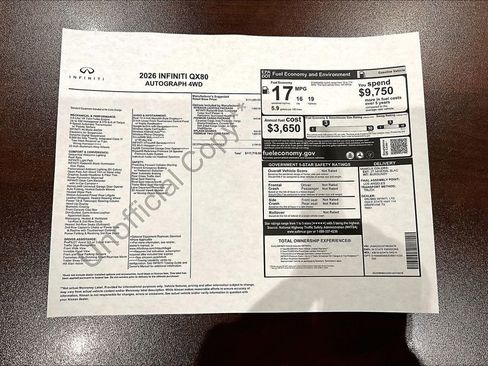 New 2026 INFINITI QX80 Autograph image 41