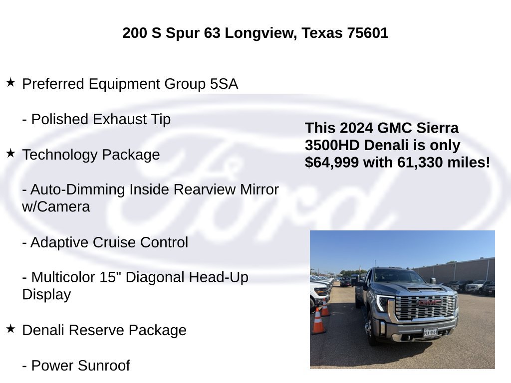 Used 2024 GMC Sierra 3500 Denali w/ Denali Reserve Package AWD/4WD image 30