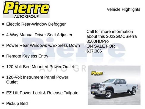 Used 2022 GMC Sierra 3500 Pro w/ Convenience Package AWD/4WD image 14