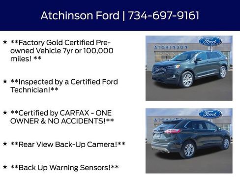 Certified 2023 Ford Edge Titanium w/ Equipment Group 301A image 5