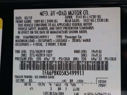 Used 2019 Ford Mustang Bullitt w/ Bullitt Electronics Package RWD image 32