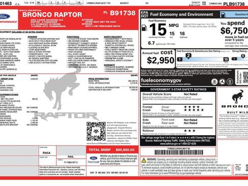 Used 2023 Ford Bronco Raptor image 14