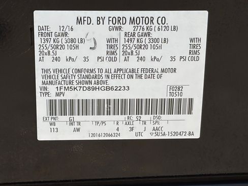 Used 2017 Ford Explorer XLT w/ Equipment Group 202A FWD image 31