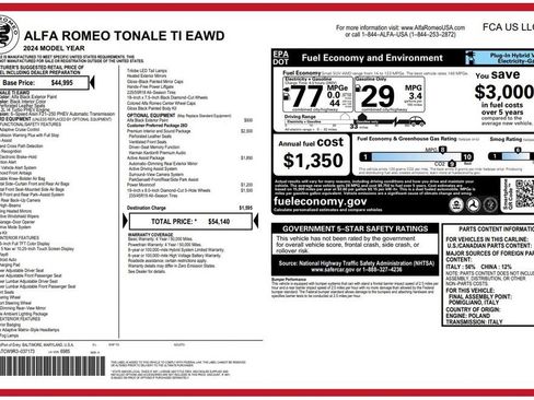 Used 2024 Alfa Romeo Tonale Ti AWD/4WD image 3