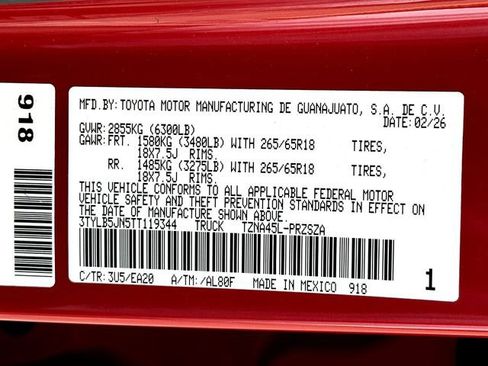 New 2026 Toyota Tacoma TRD Sport image 24