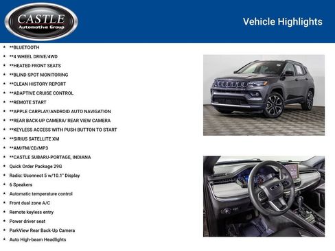 Used 2023 Jeep Compass Limited AWD/4WD image 3