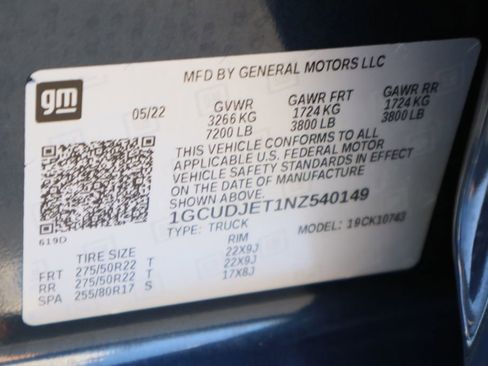 Certified 2022 Chevrolet Silverado 1500 High Country w/ High Country Premium Package image 36