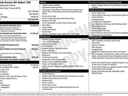 Used 2020 Buick Encore GX Select w/ Experience Buick Package