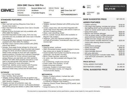 Certified 2024 GMC Sierra 1500 Pro w/ Pro Value Package AWD/4WD image 33