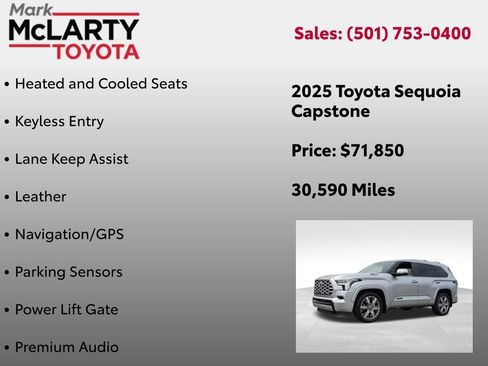 Certified 2025 Toyota Sequoia Capstone AWD/4WD image 23