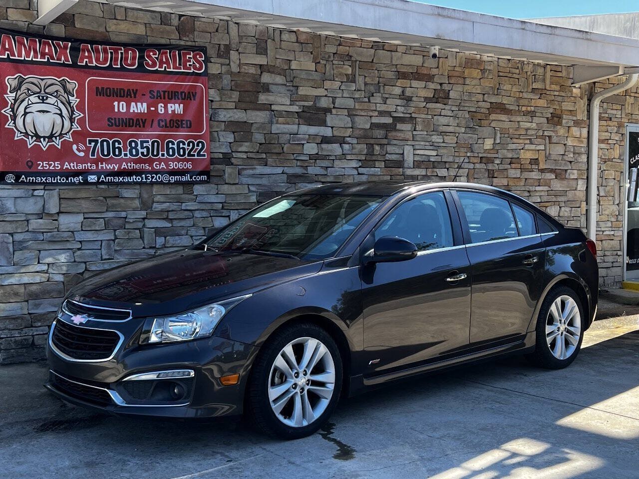 Used 2015 Chevrolet Cruze LTZ w/ Sun, Sound and Sport Package FWD image 2