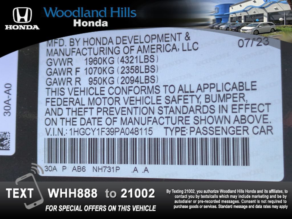 Used 2023 Honda Accord EX image 27