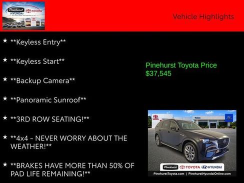 Used 2025 MAZDA CX-90 3.3 Turbo w/ Premium Plus Pkg AWD/4WD image 20