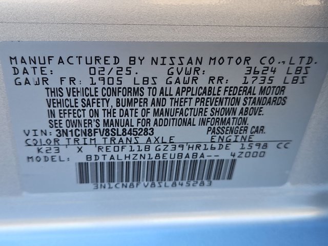 Certified 2025 Nissan Versa SR w/ Trunk Package FWD image 28