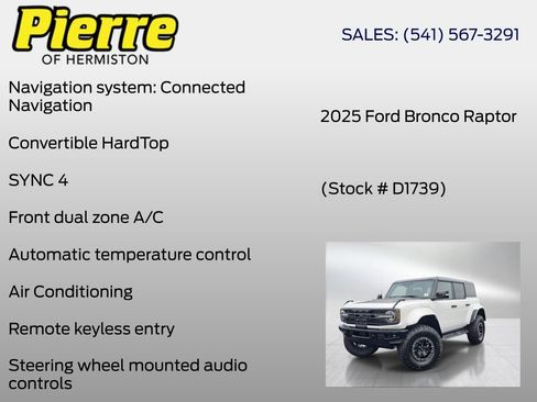 New 2025 Ford Bronco Raptor AWD/4WD image 6