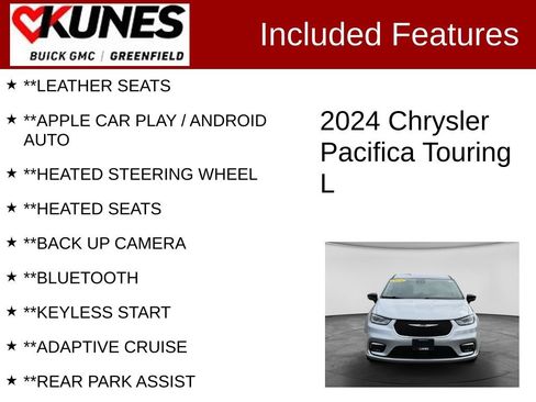 Used 2024 Chrysler Pacifica Touring-L FWD image 2
