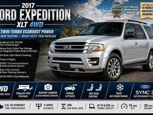 Used 2017 Ford Expedition XLT AWD/4WD image 3