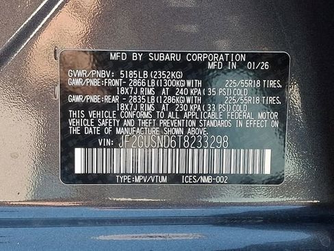 New 2026 Subaru Crosstrek 2.5i Limited AWD/4WD image 16