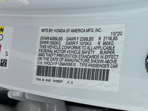 Certified 2021 Honda Accord LX image 30
