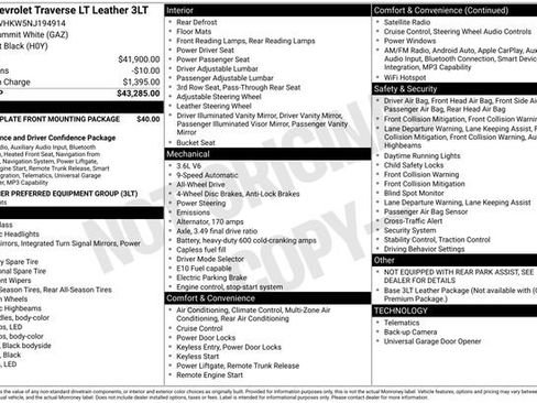 Used 2022 Chevrolet Traverse LT image 34