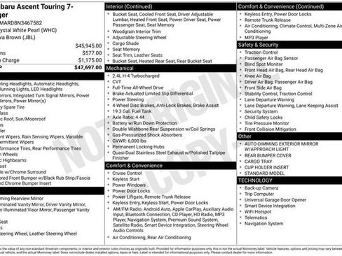 Used 2022 Subaru Ascent Touring image 27
