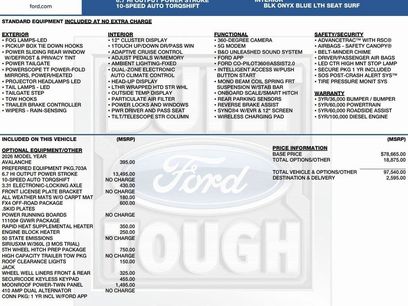 New 2026 Ford F250 Platinum