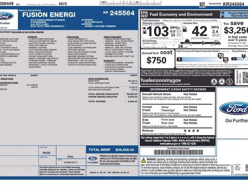 Used 2019 Ford Fusion Energi Titanium image 13