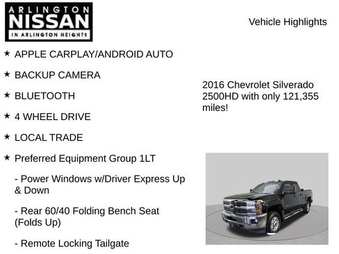 Used 2016 Chevrolet Silverado 2500 LT w/ LT Convenience Package AWD/4WD image 8