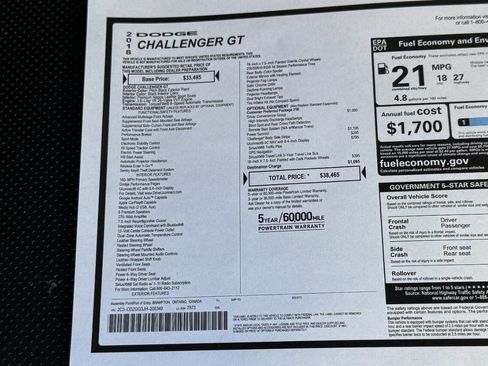 Used 2018 Dodge Challenger GT w/ Driver Convenience Group image 35