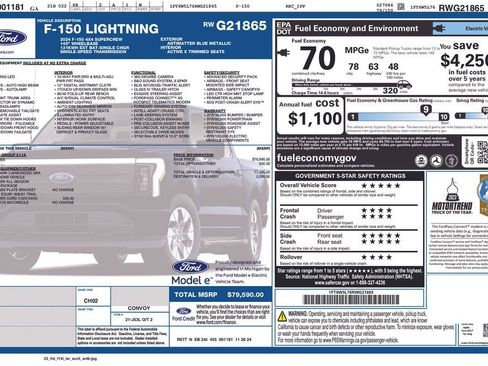 Used 2024 Ford F150 Lightning Lariat image 4
