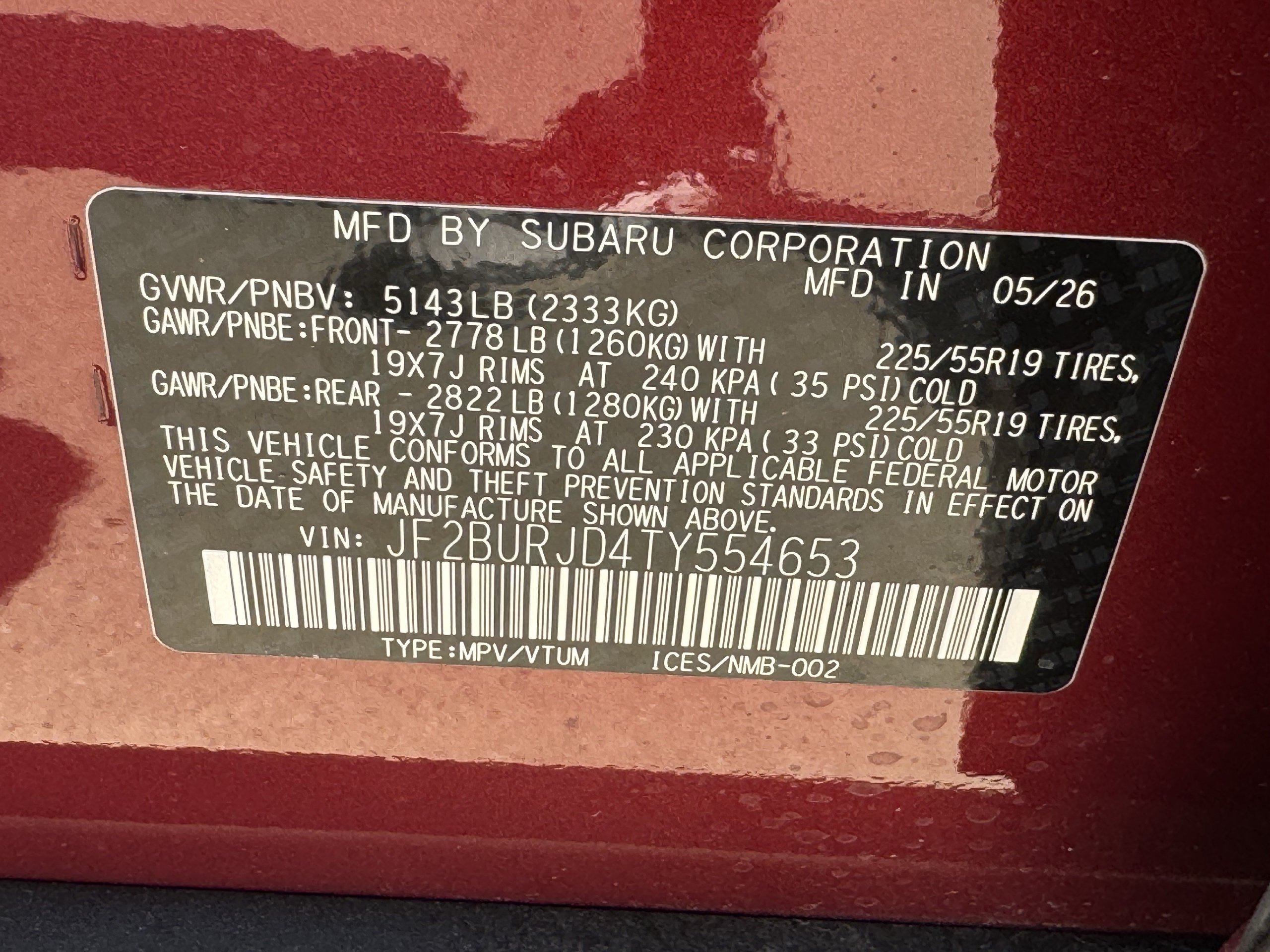 New 2026 Subaru Outback Touring XT AWD/4WD image 30