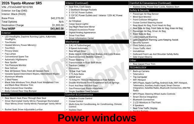 Used 2026 Toyota 4Runner SR5 RWD image 27