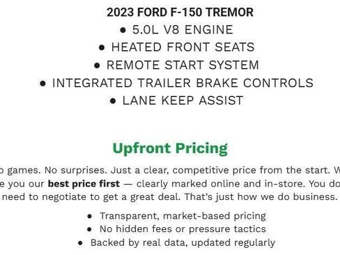 Used 2023 Ford F150 Tremor w/ Trailer Tow Package AWD/4WD image 2
