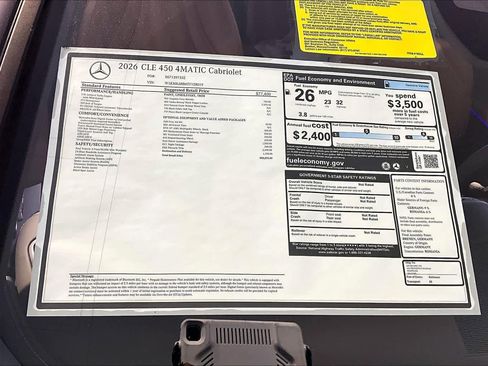 New 2026 Mercedes-Benz CLE 450 4MATIC Cabriolet image 18