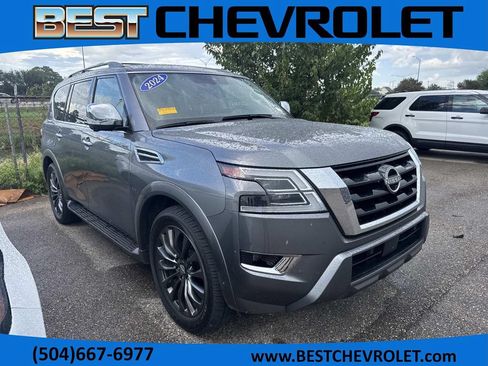Used 2024 Nissan Armada Platinum w/ Captain's Chairs Package RWD image 1