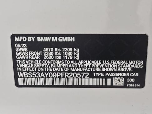 Used 2023 BMW M3 w/ Parking Assistance Package RWD image 11