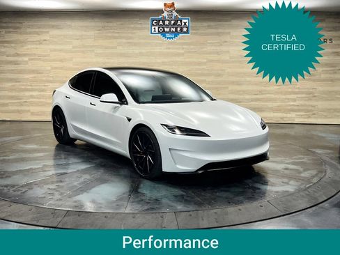 Used 2025 Tesla Model 3 Performance AWD/4WD image 1