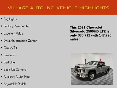 Used 2021 Chevrolet Silverado 2500 LTZ w/ LTZ Plus Package AWD/4WD image 21