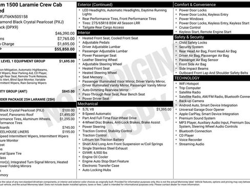 Used 2019 RAM 1500 Laramie AWD/4WD image 1