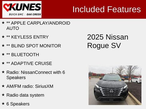 Used 2025 Nissan Rogue SV AWD/4WD image 2