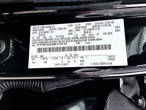 Certified 2021 Ford F150 Lariat w/ Max Trailer Tow Package image 33