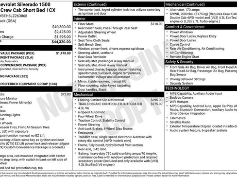 Used 2020 Chevrolet Silverado 1500 Custom w/ Custom Value Package AWD/4WD image 15