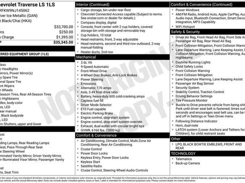 Used 2022 Chevrolet Traverse LS FWD image 4